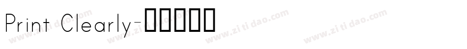 Print Clearly字体转换